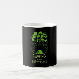 Camping är min Lycklig Ställe Kaffemugg