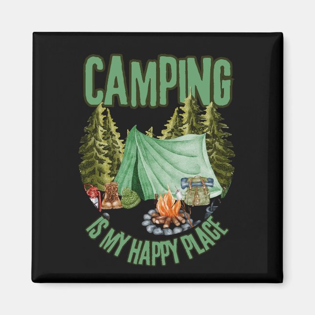 Camping är min magnet lycklig ställe - Camping äls (Framsidan)
