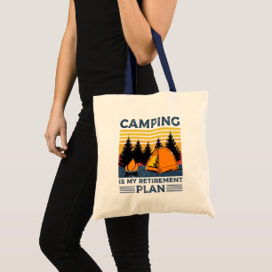 Camping är min pension-plan Funny Camping Gift Tygkasse