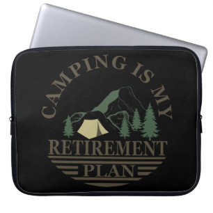 Camping är min pension-plan laptop fodral