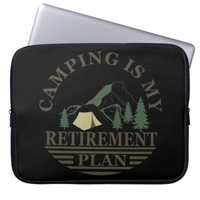 Camping är min pension-plan laptop fodral (Framsidan)