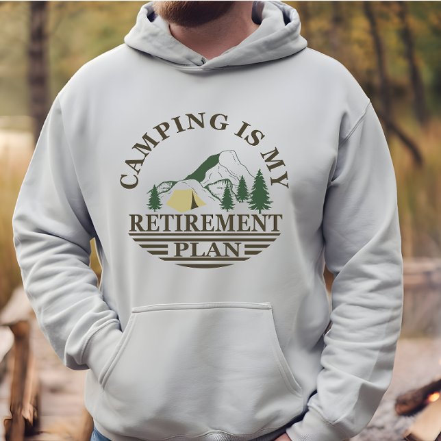Camping är min pension-plan som är rolig pensioner hoodie (Skapare uppladdad)