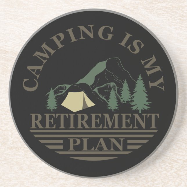 Camping är min pension-plan. underlägg (Framsidan)