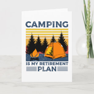 Camping är min pensionsplan Roligt campingpresent Kort