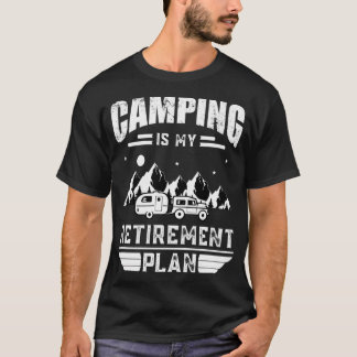Camping är min sommarcamping Vinta i Pension T Shirt