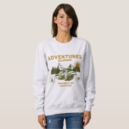 Camping är min sydskjorta Lycklig Ställe T Shirt