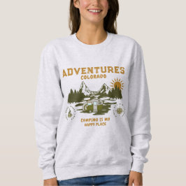 Camping är min sydskjorta Lycklig Ställe T Shirt
