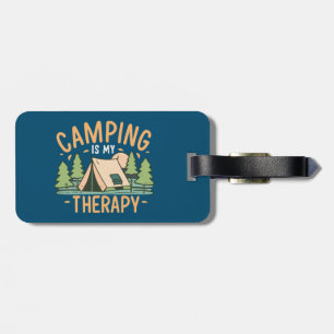 Camping är min terapi bagagebricka