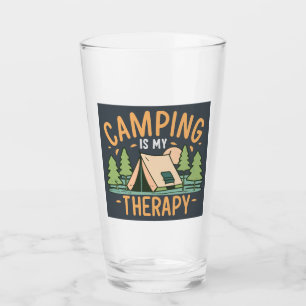 Camping Är Min Terapi Glaskopp