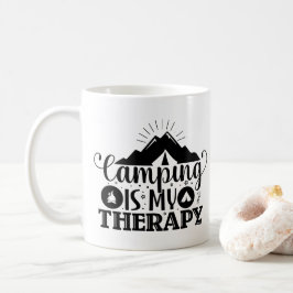 Camping är min terapi kaffemugg