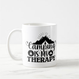 Camping är min terapi kaffemugg