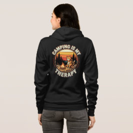 Camping är min terapi Kattälskare Utomhusäventyr T Shirt