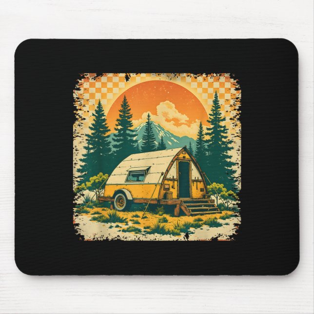 Camping är min terapi  musmatta (Framsidan)