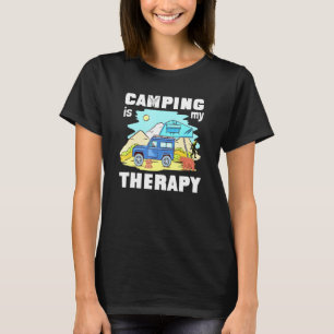 Camping är min terapi, Rv Van Camping som säger Ly T Shirt
