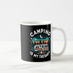 Camping är min terapi, sommarventilationsfamilj kaffemugg<br><div class="desc">Camping är min terapifamilj för sommarventilation som matchar roligt</div>