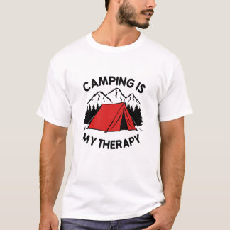 Camping är min terapi t shirt