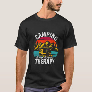 Camping är min terapi t shirt