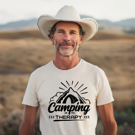 Camping är min terapi t shirt