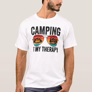 Camping är min terapi t shirt