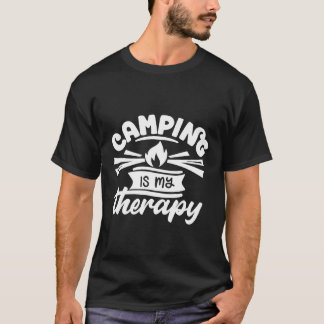 Camping är min terapi T-Shirt