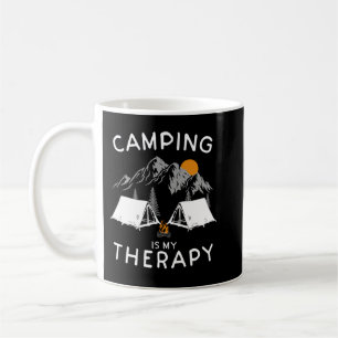 Camping är min terapi till sin natur för hiker och kaffemugg