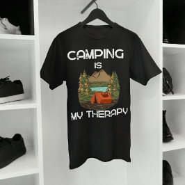 Camping är min terapikampanj Älskare T Shirt