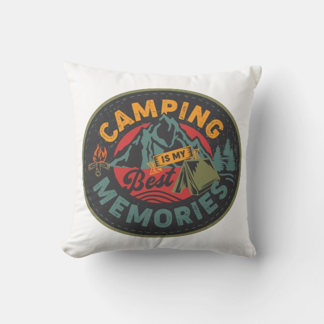 Camping är mina bästa minnen kudde (Framsida)