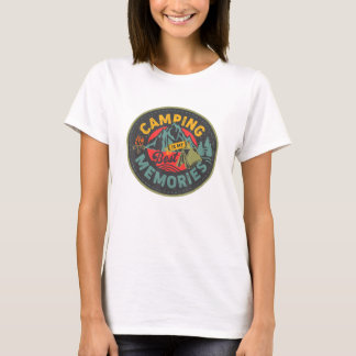 Camping är mina bästa minnen utomhus på resande na t shirt