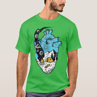 Camping är mitt hjärta t shirt