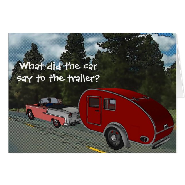 Camping är mitt livstids roligt joke Greeting Card Hälsningskort (Framsidan Horizontal)