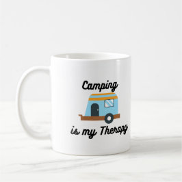 Camping är My Therapy Kaffemugg