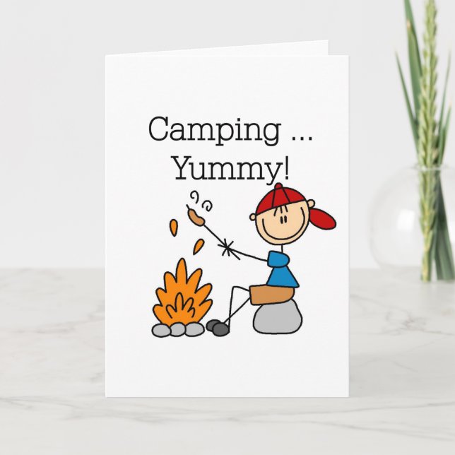 Camping är Yummy Kort (Framsida)