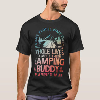 Camping Art Camperpar Camping Älskare vän T Shirt
