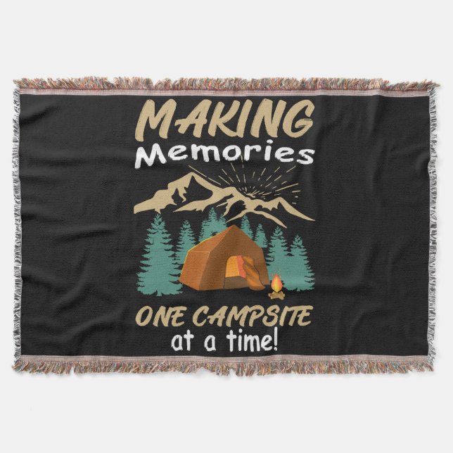 CAMPING Att skapa minnen Filt (Framsidan)