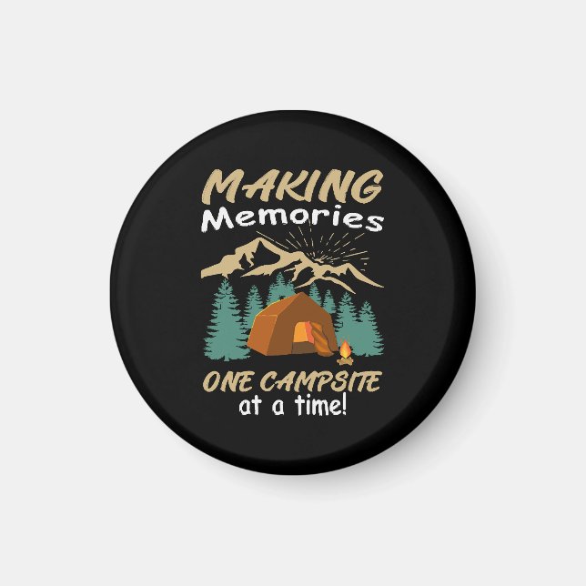CAMPING Att skapa minnen Magnet (Framsidan)