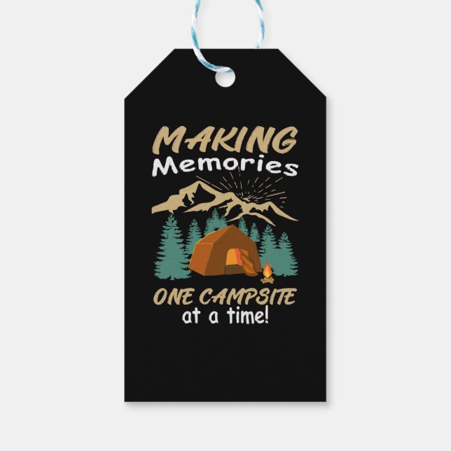 CAMPING Att skapa minnen Presentetikett (Baksidan)