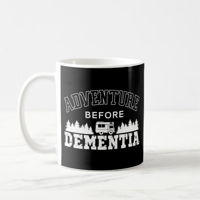 Camping Äventyr före Dementia-motorhem Kaffemugg (Vänster)