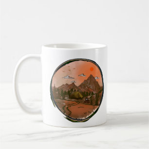Camping Äventyr natur liggande Kaffemugg