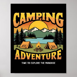 Camping Äventyr Poster