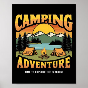 Camping Äventyr Poster