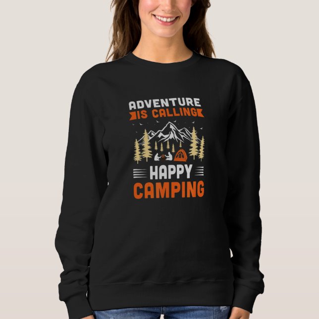 Camping Äventyrare Ropar Jag Måste Gå T Shirt (Framsida)