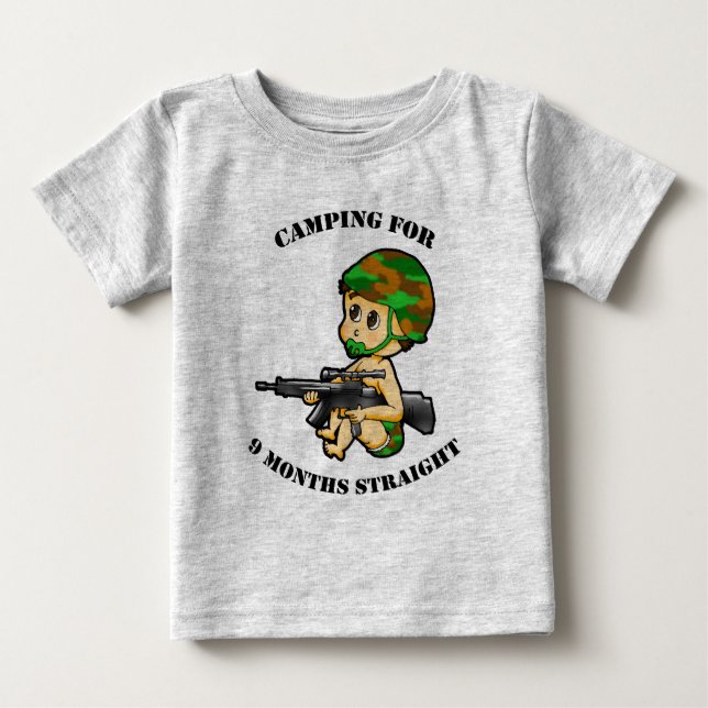 Camping Baby Infant Kostym T Shirt (Framsida)