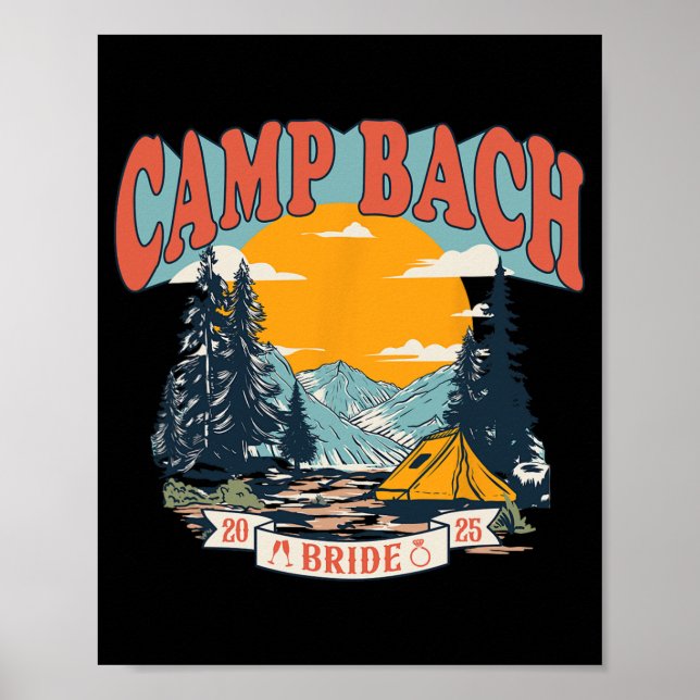 Camping Bachelorette Pa 2025 Poster (Framsidan)