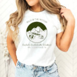 Camping Bachelorette Personlig T-Shirt<br><div class="desc">Det här är en helt redigerbar "vild i skogen"-servotröja. Redigera ALLA, typsnitt och hela färg. Om du vill ha åtkomst till all verktyg i designen väljer du "Redigera med designen verktyg". Om ni har några frågor till mig, var snäll och kontakta mig när som helst via Zazzle-meddelandet - jag är...</div>