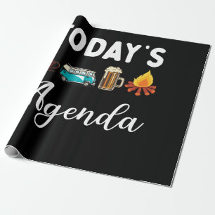 Camping Beer Campfire i idag, Agenda-kaffe Presentpapper