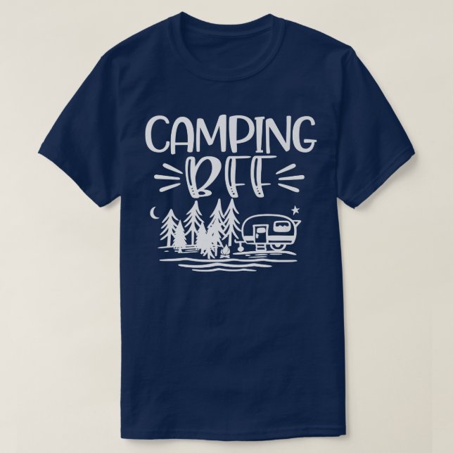 Camping BFF Floden Mamma Gift Funny Sassy Sjö T Shirt (Design framsida)