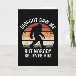 Camping Bigfoot Hiking Yeti Funny Exdoor Gift Kort