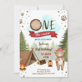 Camping Birthday-inbjudan Inbjudningar