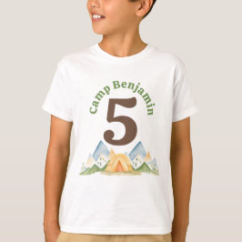 Camping Birthday Shirt T