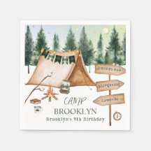 Camping Bonfire Campfire S'mores Birthday Outdoor